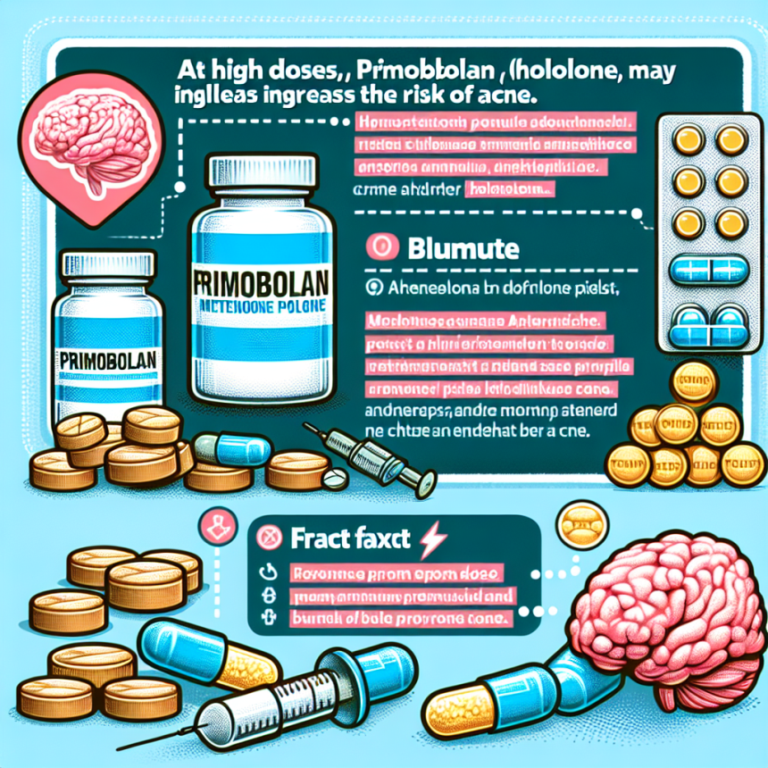 ¿Aumenta Primobolan (Metenolona) pastillas el riesgo de acné?