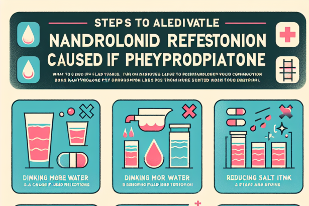 Qué hacer si Fenilpropionato de nandrolona provoca retención líquida