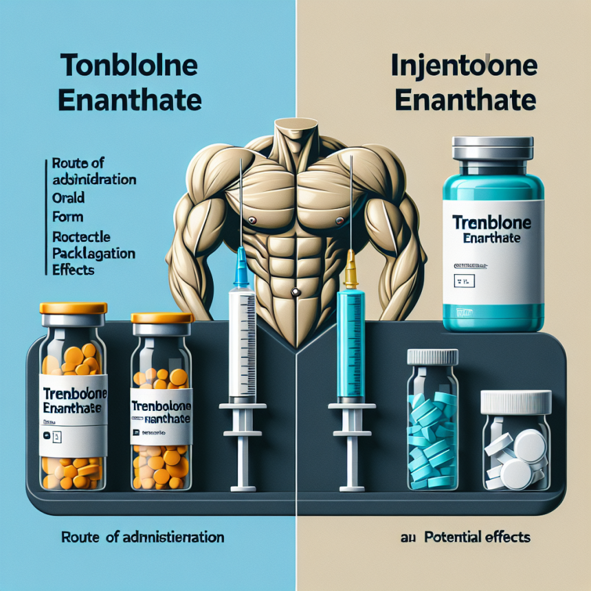 Diferencias entre Trembolona enantato oral e inyectable