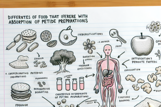 Qué alimentos pueden interferir con la absorción de Preparados de péptidos