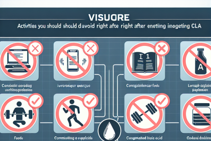 Qué evitar hacer justo después de tomar CLA