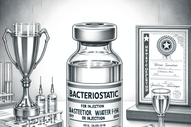 Agua bacteriostática para inyección para preparación de competencia