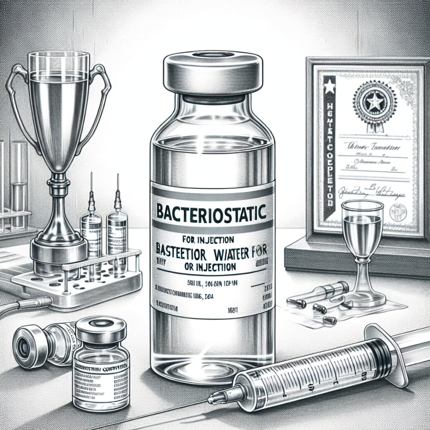 Agua bacteriostática para inyección para preparación de competencia