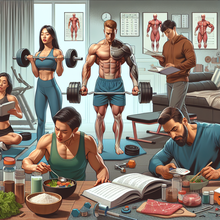 Preparativos para ganar masa muscular para preparación de competencia