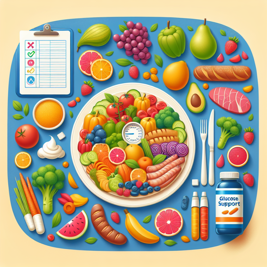 Dieta recomendada durante el uso de Apoyo a la glucosa