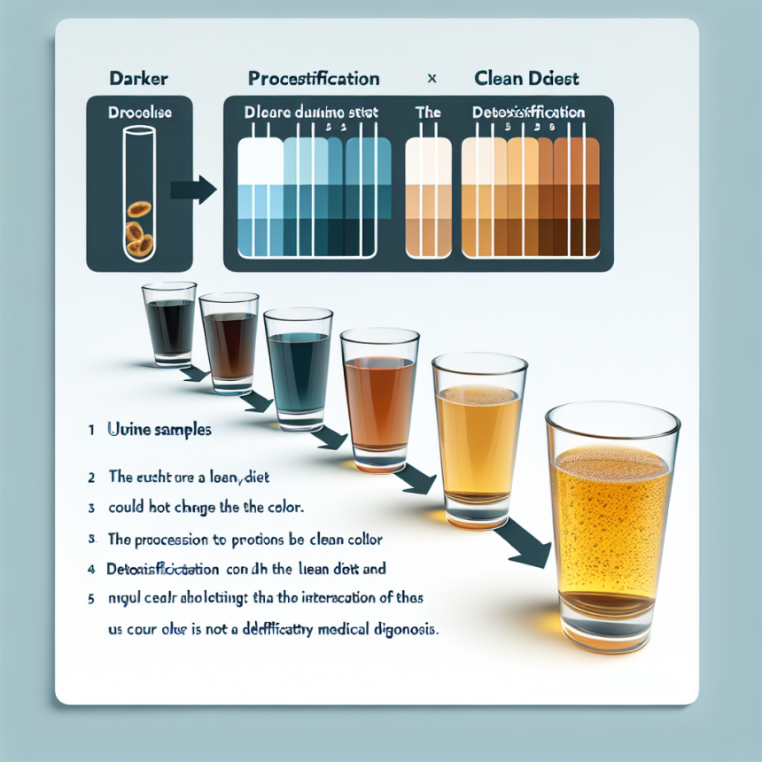 ¿Limpieza y desintoxicación cambia el color de la orina?